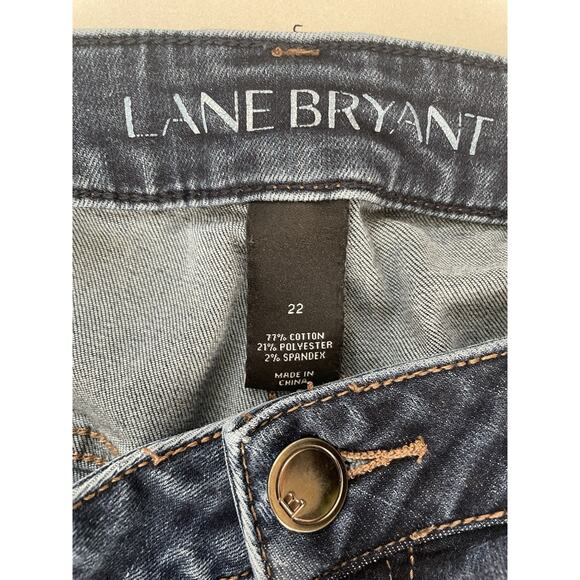 Lane Bryant Shorts  Bermuda Denim Jean Stretch Blue - Picture 5 of 5